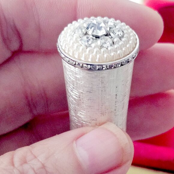 Vintage Van Cleef & Arpels Compact & Lipstick Case for Revlon Silver Plated - Picture 4 of 13